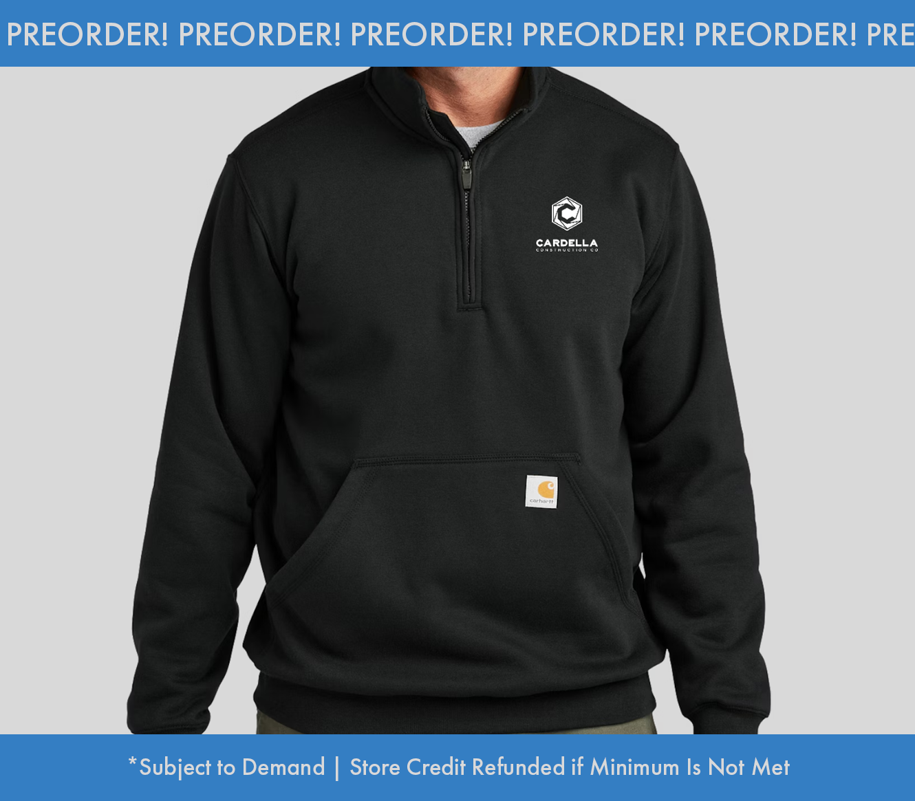 Carhartt Midweight Mock Neck Quarter Zip Sweatshirt (Preorder)