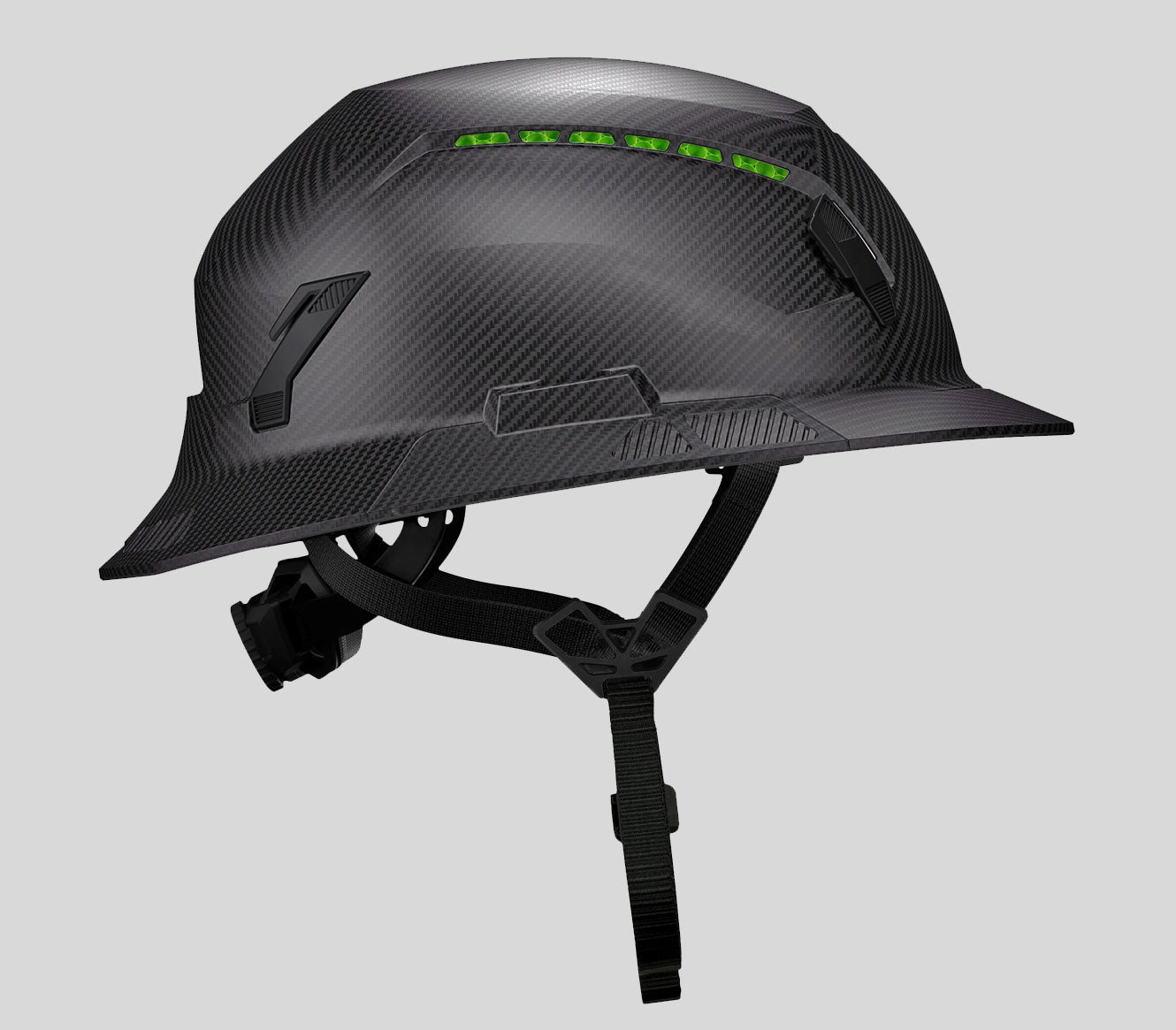 Studson Full Brim Vented Carbon Hard Hat