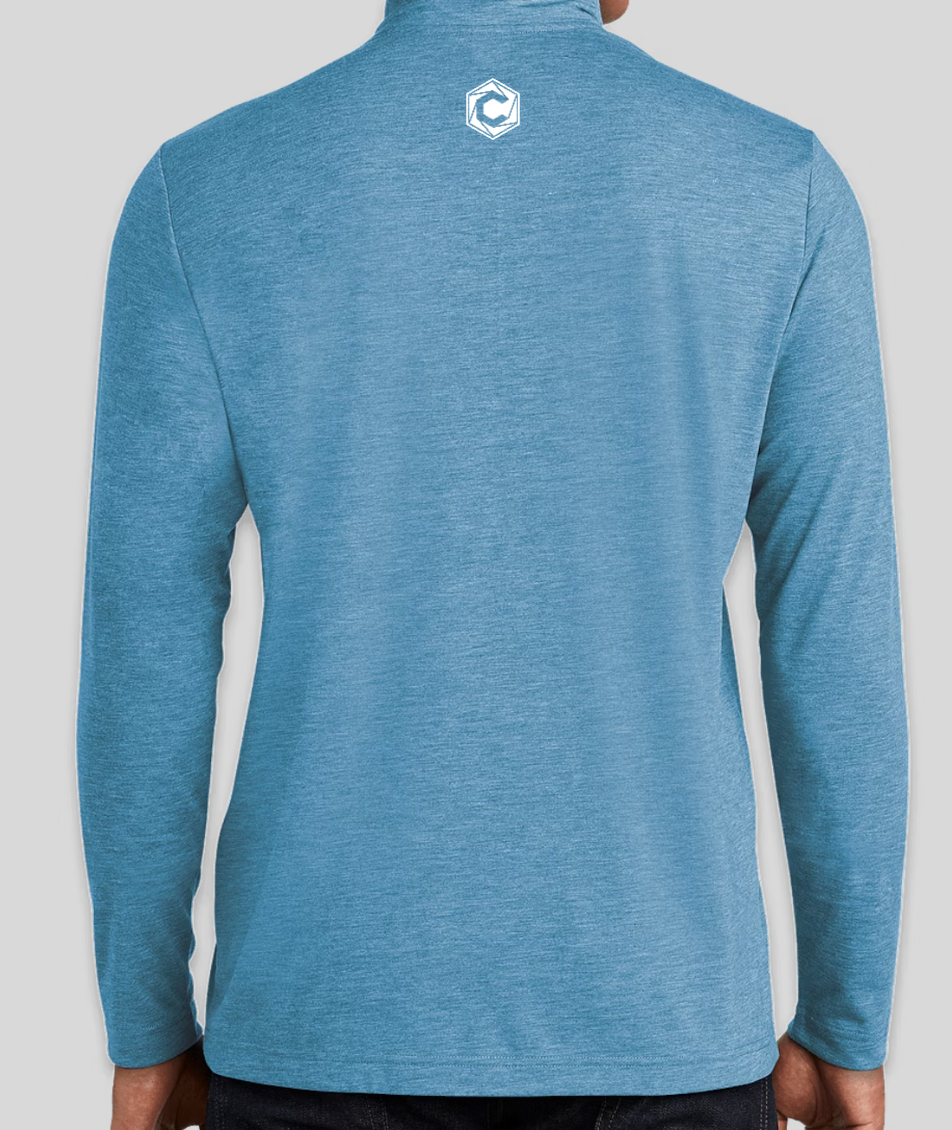 Sport-Tek Tri-Blend Quarter Zip Performance Shirt