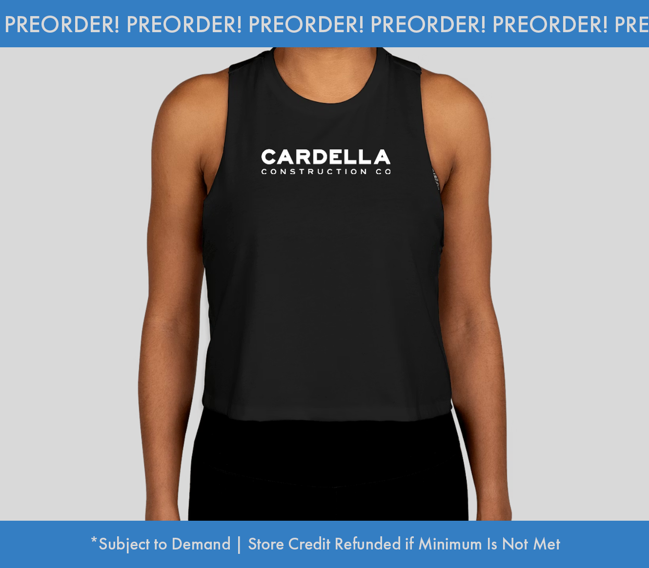 Bella + Canvas Women's Racerback Crop Tank Top (Preorder)