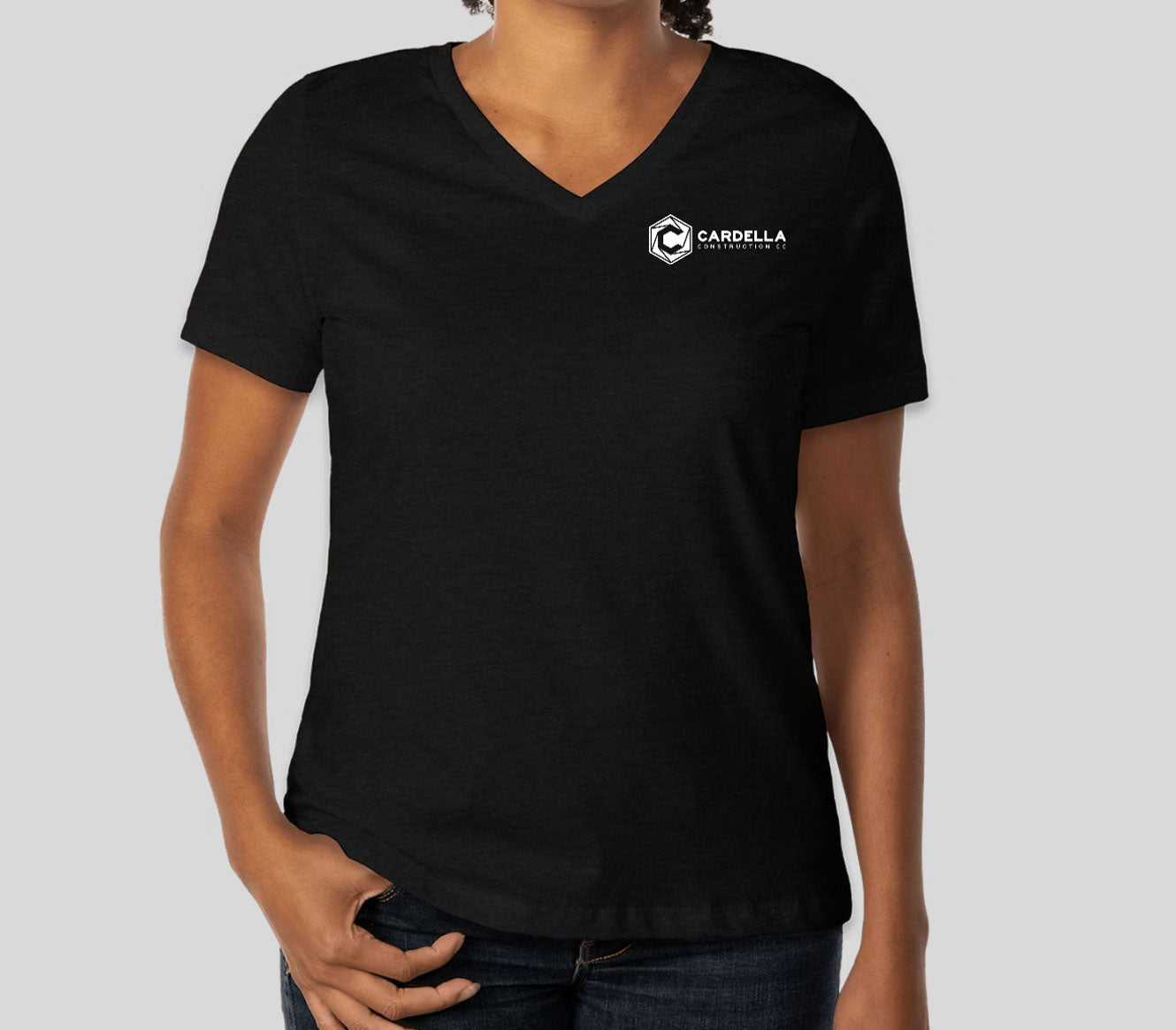 Women's Bella + Canvas Jersey V-Neck T-Shirt - Various Colors