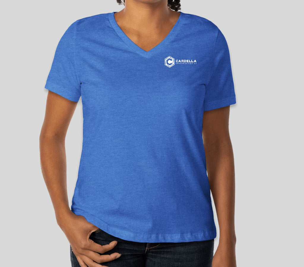 Women's Bella + Canvas Jersey V-Neck T-Shirt - Various Colors