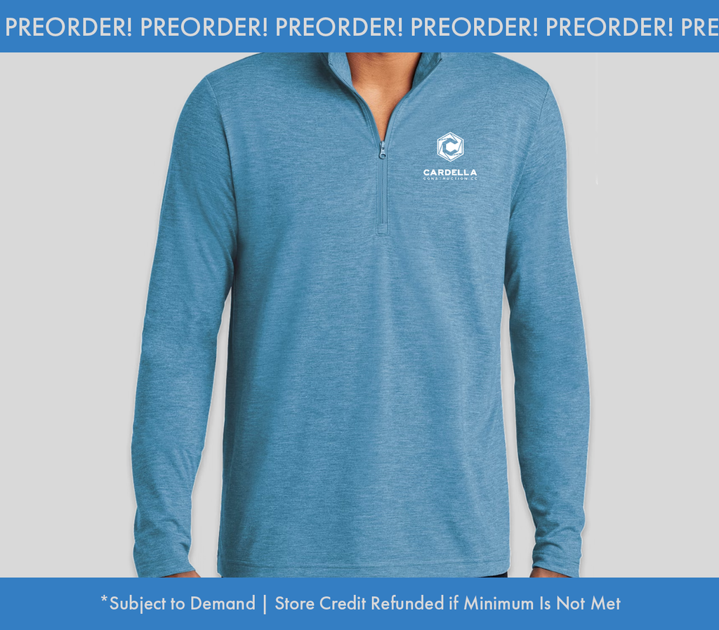 Sport-Tek Tri-Blend Quarter Zip Performance Shirt (Preorder)