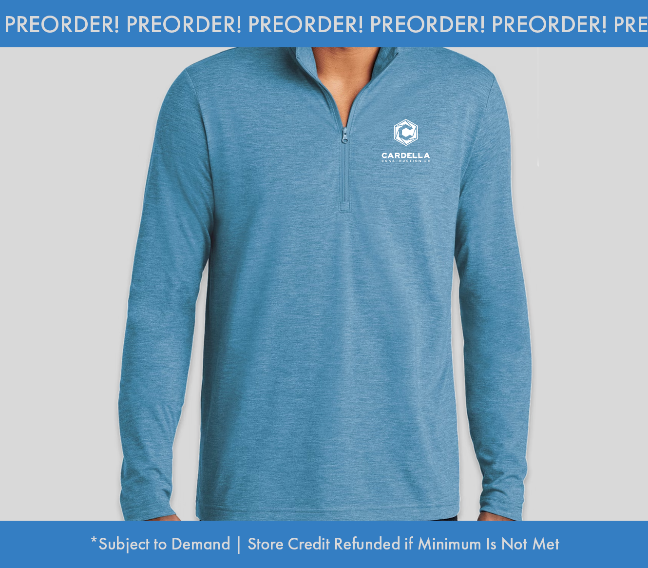 Sport-Tek Tri-Blend Quarter Zip Performance Shirt (Preorder)